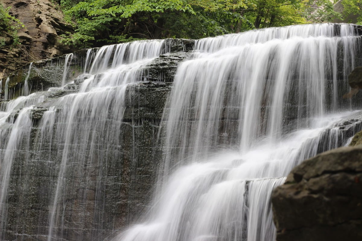 A photograph of Cascadilla Falls