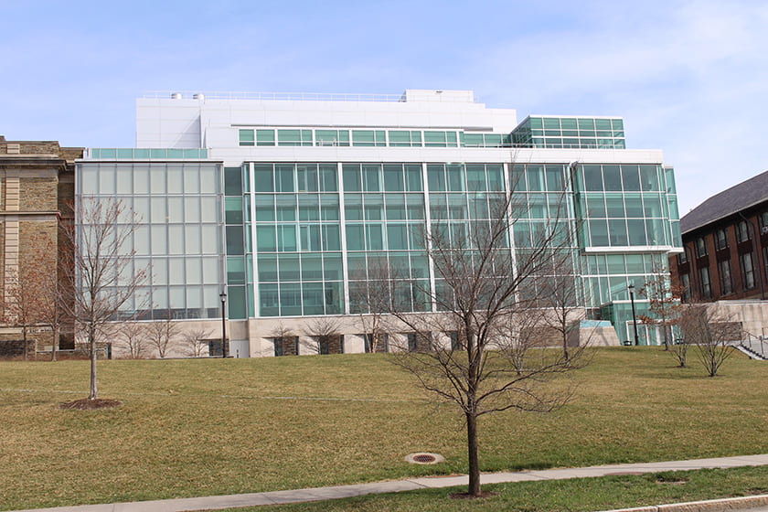 A photograph of the Physical Sciences Building.