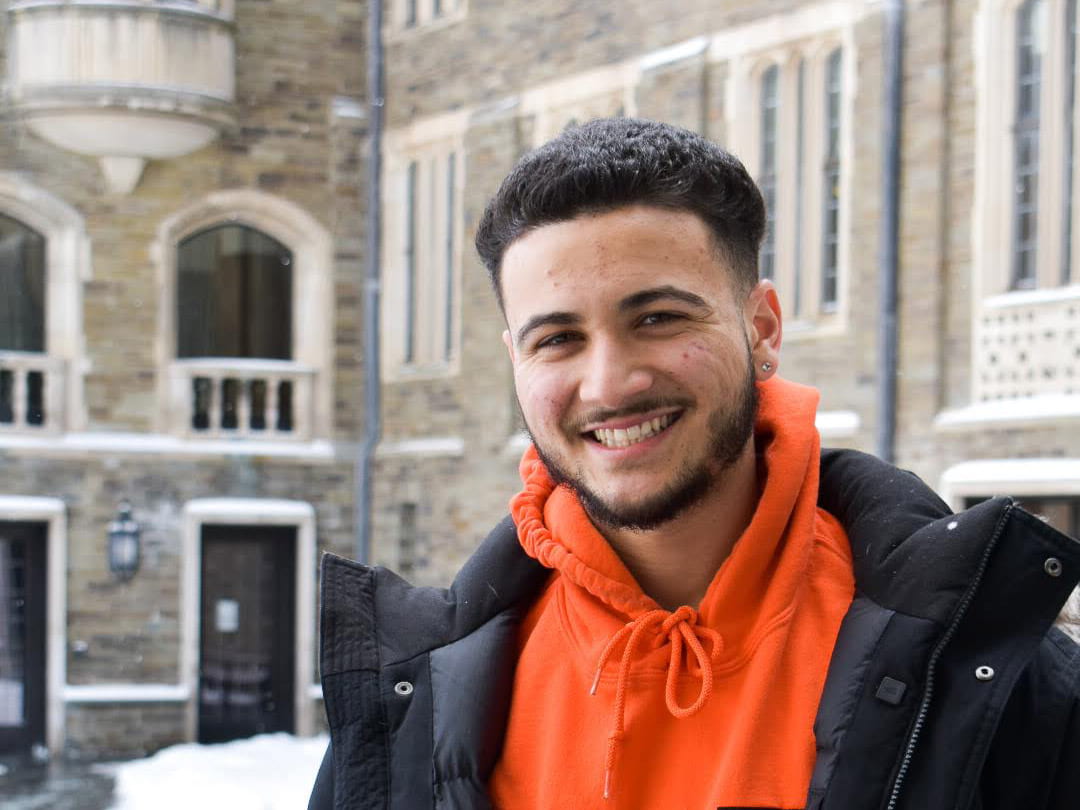 A photograph of Cornell Engineering student Rami